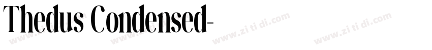 Thedus Condensed字体转换